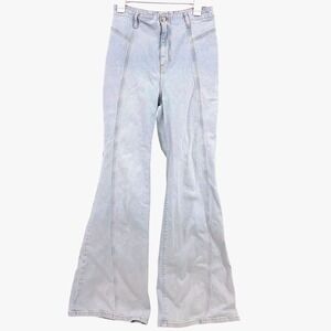 Free People We The Free Flare Jeans High Rise Bell Bottom Boho 70s Festival 29